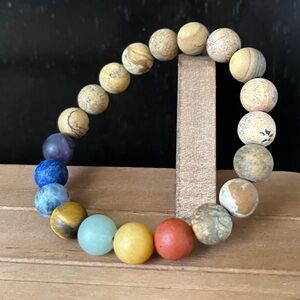 7 Stone Chakra Crystal 10mm Beaded Bracelet